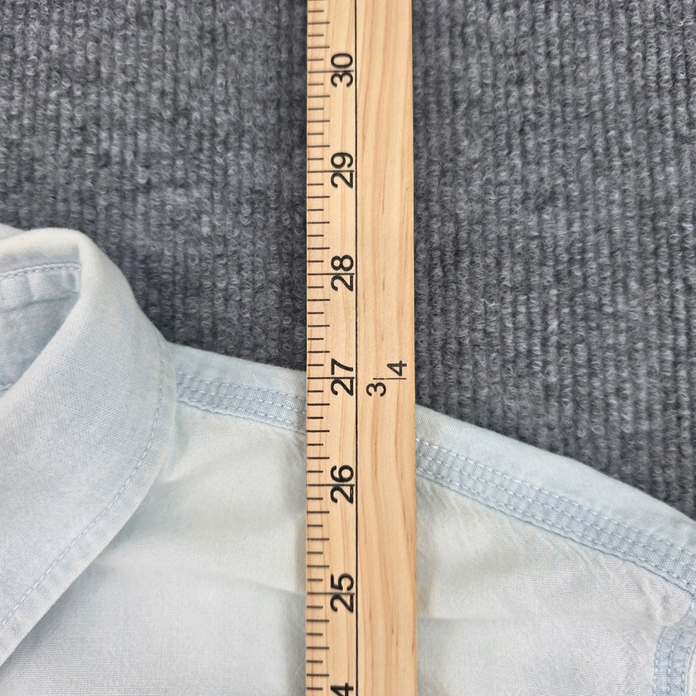 Lauren Ralph Lauren Jeans Co Womens XL Light Wash Denim Button Down Shirt 1104 - Picture 4 of 7